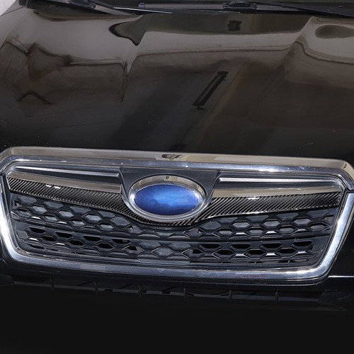Carbon Fiber Car Front Grille Emblem Side Trim Kit For Subaru Forester 2013-2018 - Picture 11 of 12