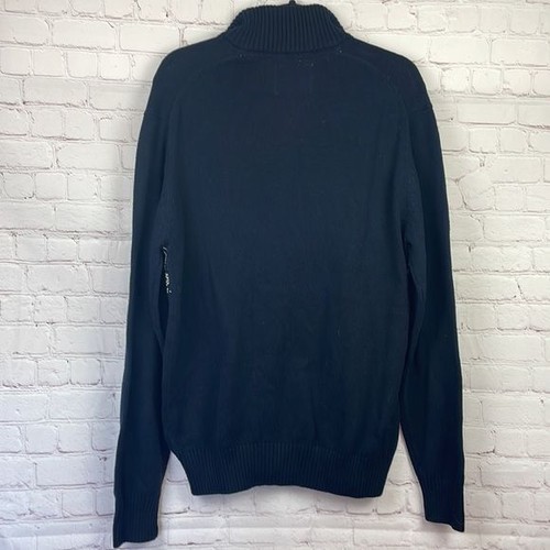 Weatherproof Vintage 1/4 zip pullover Nordic style sweater. Navy. Men's Med. NWT - Picture 7 of 7