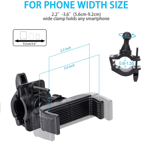 Roam Co-Pilot Universal Premium Bike Phone Mount for Motorcycle 2020 New - Picture 2 of 8