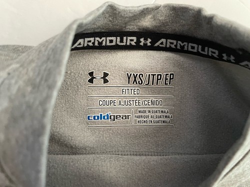 Under Armour  boy's size XS Gray Long Sleeve Fitted Compression T-Shirt - Picture 12 of 12