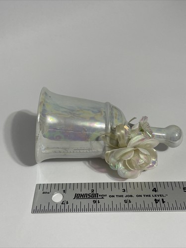Vintage Wedding Opalescent White Porcelain Bell - Picture 10 of 10