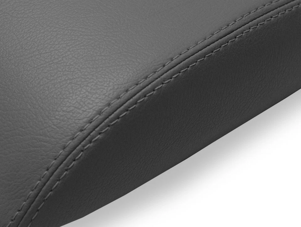 Se adapta a Buick LaCrosse 2005-2009 PVC Cuero Consola Asiento Cubierta Pull Over Gris Oscuro Foto 3 de 4