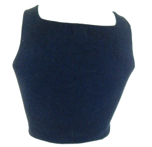 John Galt Brandy Melville Damen Einheitsgröße Tank schwarz quadratischer Ausschnitt bauchfrei Glitzer gebraucht, in einwandfreiem Zustand - Bild 2 von 3