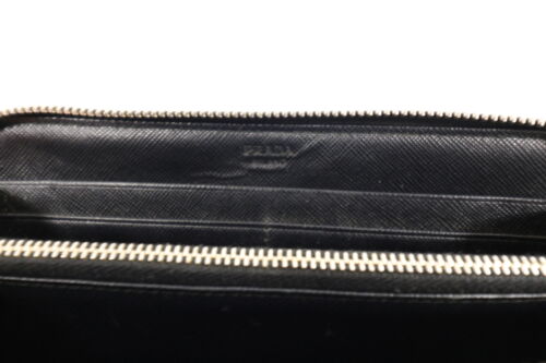 PRADA Portemonnaie Damen Geldbörse Geldbeutel Brieftasche Wallet Groß Schwarz - Bild 4 von 10