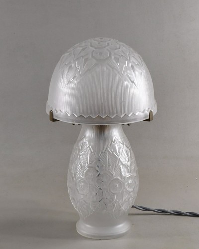 rare 1925-1930 French art deco lamp by GENET & MICHON ........ sabino era france - Picture 10 of 13