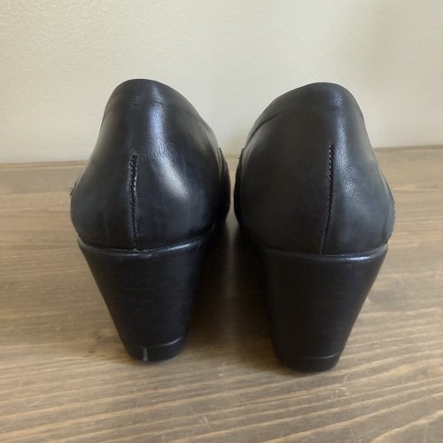 Dansko Womens 39 Black Rosalind Slip On WedgeClogs Shoes Comfort - Picture 7 of 11