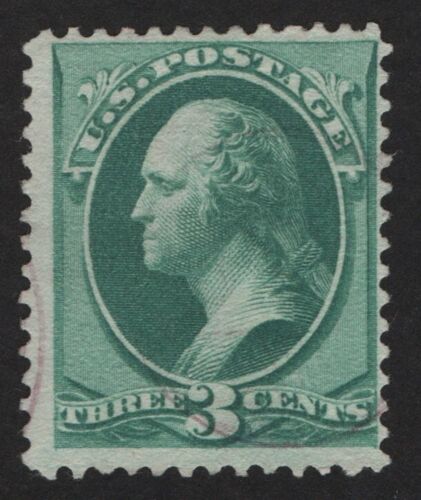 Timbre/Stamp USA G. Washington 3 c 1873 Vert.  YT  52 # 158 Oblitéré -Used -TB - Photo 1/4