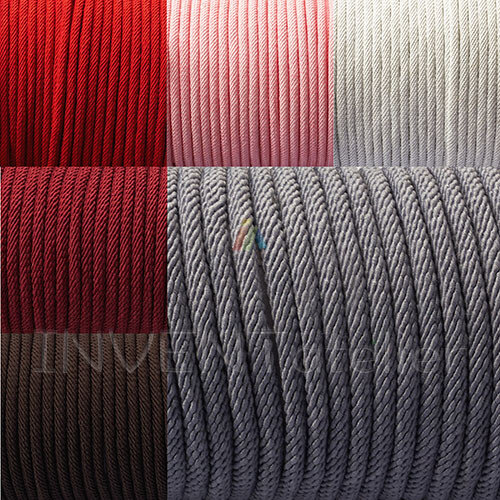 CUERDA TEJIDA CABLE DE NAILON 4 mm para collar de pulsera hacer joyas hágalo usted mismo _817 - Imagen 1 de 8