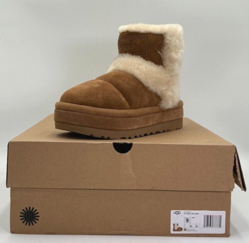 Ugg Classic Chillapeak Women's Size 9 Chestnut Suede Winter Boots NIB - Picture 10 of 10