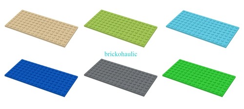 Lego Plate 8 x 16 Parts Pieces Lot Building Blocks ALL COLORS - Picture 1 of 23