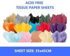 10 Sheets of Acid Free 45cm x 35cm Tissue Paper - 18gsm Wrapping Paper 18" x 14"