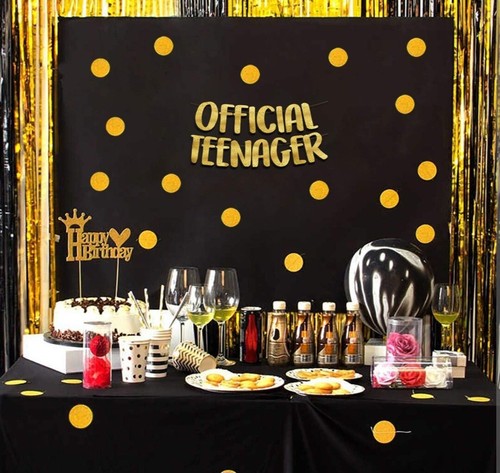 Estandarte Oficial Adolescente Sterling James Co. Dorado 13 Cumpleaños NUEVO - Imagen 2 de 6