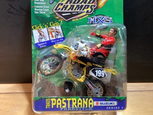 Road Champs MXS Travis Pastrana Jakks Cr Rare Dirt Bike Toy Investment Read All - Picture 2 of 7