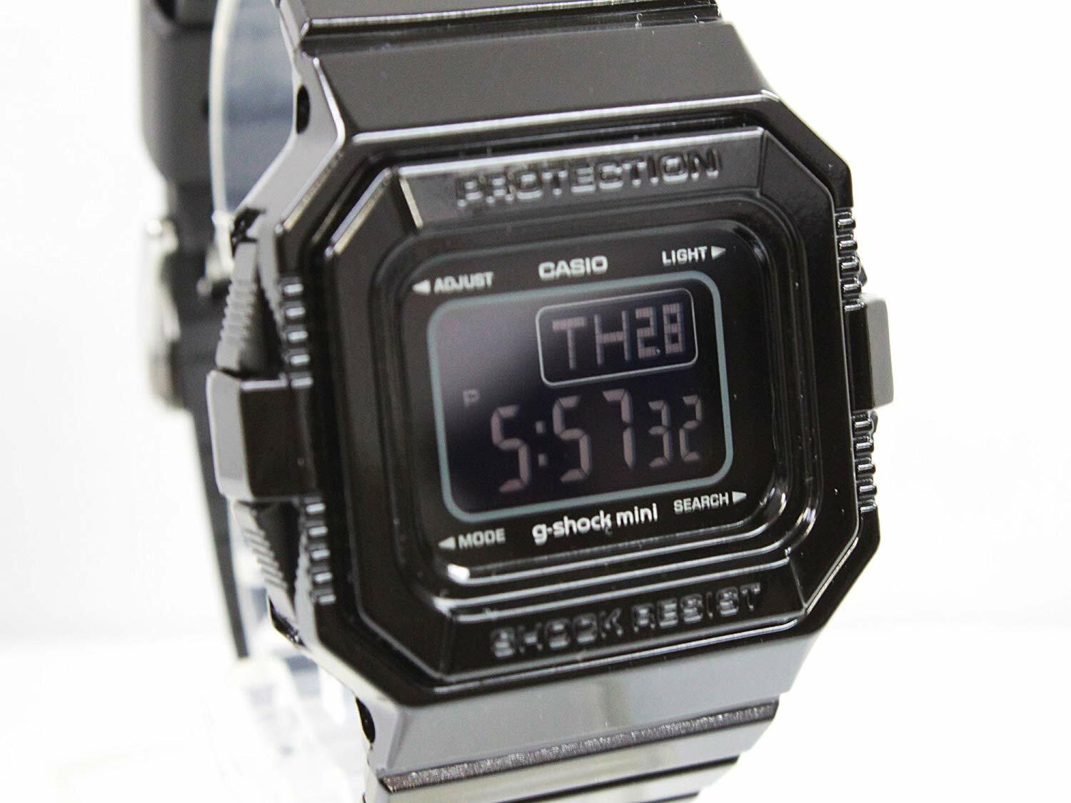 G-SHOCK Mini GMN-550-1DJR Czarny Pełny kalendarz samochodowy 10 BAR Alarm czasu światowego Casio Tani, gwarancja jakości