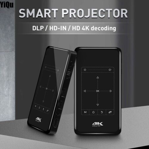 4K 3D Full HD Smart DLP Mini Projector LED Android WiFi 1080P Home Theater HDMI - Picture 2 of 12