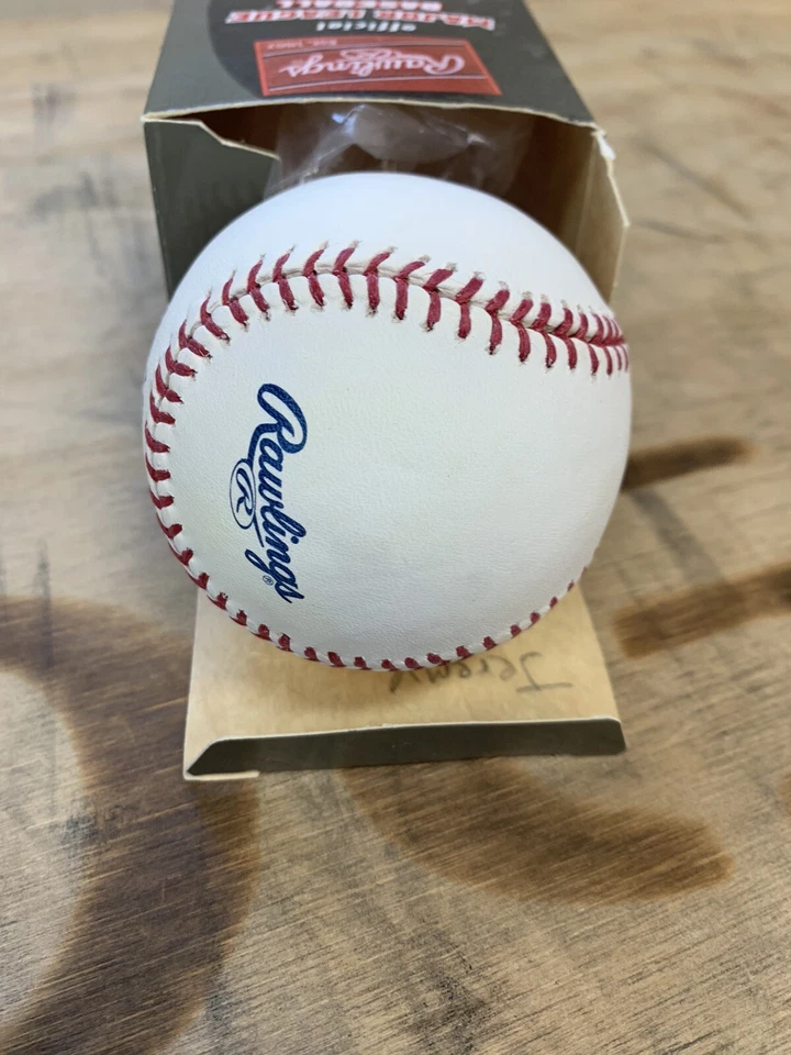 ¡BÉISBOL OML AUTOGRAFIADO FIRMADO POR JEREMY HELLICKSON! Rays, Filis, Nacionales! Foto 2 de 3