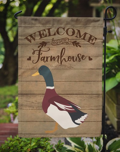 Caroline's Treasures CK6800GF Rouen Duck Welcome Garden Flag Mailbox Flag Dec... - Picture 3 of 7