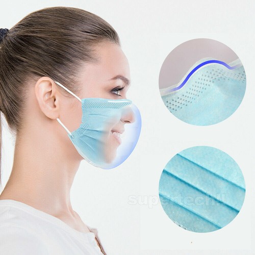 Surgical Grade FaceMask Disposable Masks 3 Layers x 50 pcs - Picture 5 of 8