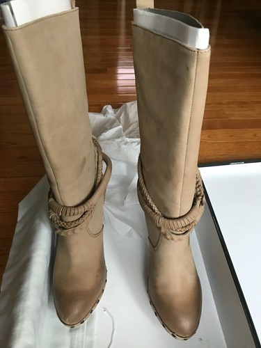 Dolc Vita Women's Henrietta Taupe Nubuck Heels Boots Size 7 M New In Box - Picture 5 of 8