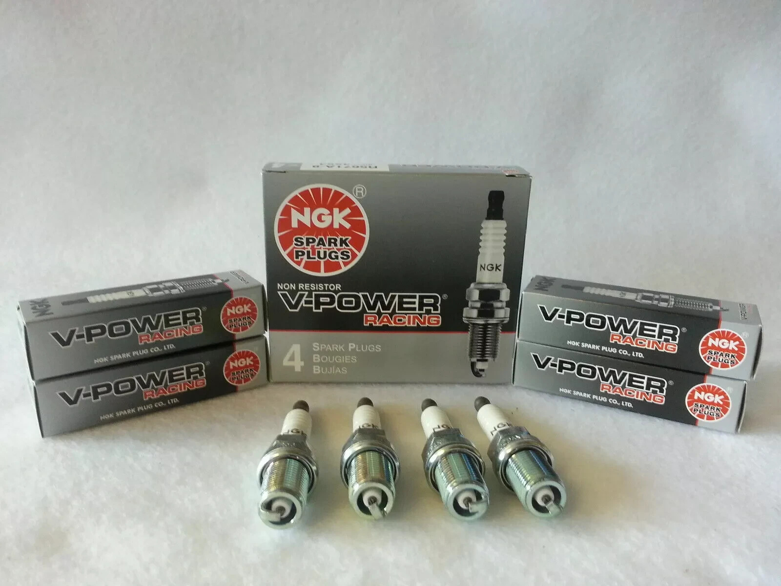 NGK R5671A-9 5238 Racing Spark Plugs Race-Tuned-Turbo-NA-Supercharged-High Comp