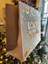 Large Louis Vuitton Christmas 2023 Paper Shopping Gift Bag 15.6 x 13.25 x 6.25