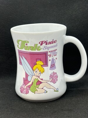 Disney Store Exclusive Tinkerbell Pixie Squad Cheerleader Coffee Mug Item#242