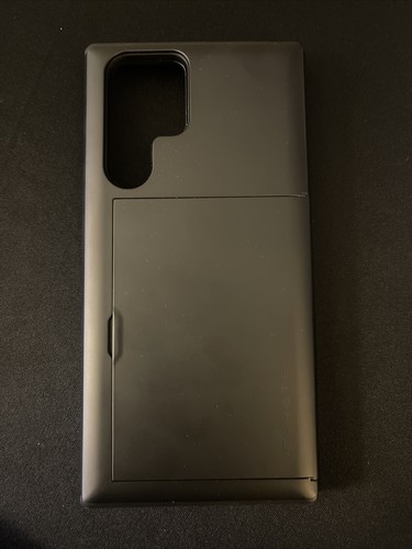 S22 Ultra Shockproof Case Black With Credit Card Compartment By Bespoke Design - Picture 1 of 5