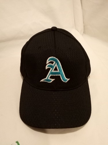 Pacific Pro Series Oakland Athletics Hat Cap Fitted Sz 7 3/8 Black MLB Baseball  - Picture 1 of 6