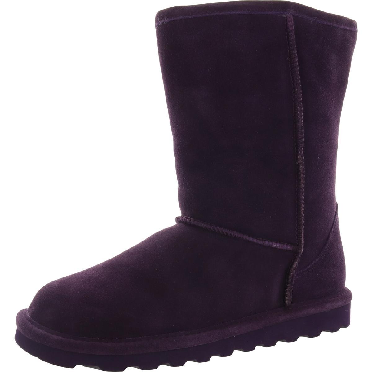 Женские короткие фиолетовые замшевые ботильоны Bearpaw Elle, 6 средних размеров (B,M) BHFO 4493