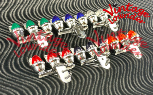 F&R LOWRIDER Bicycle Triple Mini Bee Lights W/ Visor Wired In MULTIPLE COLORS. - Picture 2 of 3