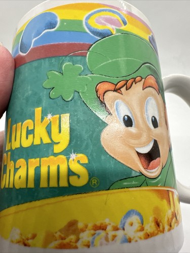 General Mills Lucky Charms Cereal 10 oz Coffee Mug Cup Vintage - Picture 7 of 11