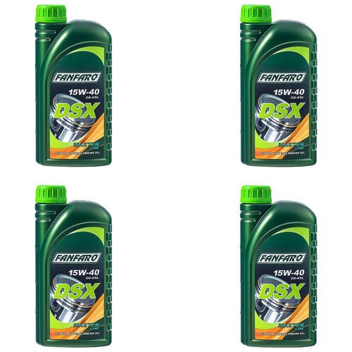 FANFARO Dsx 15W40 CH-4 / Sl Aceite 4x 1 Litro E3 B3 A3 VW 505.00 501.00MB 229.1 - Imagen 4 de 7