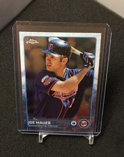 Joe Mauer 2015 Topps Chrome card 4 Minnesota Twins