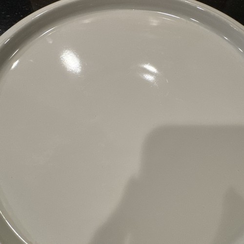 Menge 2 Kiste & Fass Athena Calderone Flor Parfait weiß Teller 12" Steinzeug - Bild 3 von 10