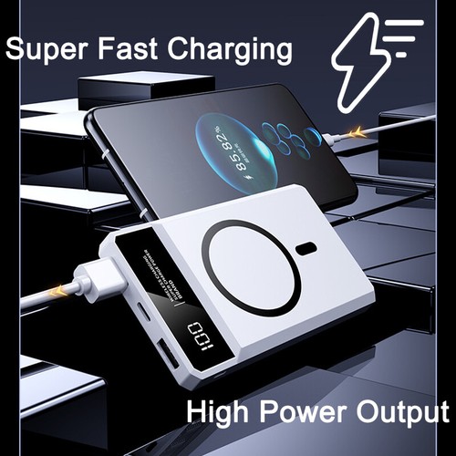 2000000mAh Wireless Power Bank Mobile Power Supply Magnetic Charging Ultra Thin - Picture 3 of 14