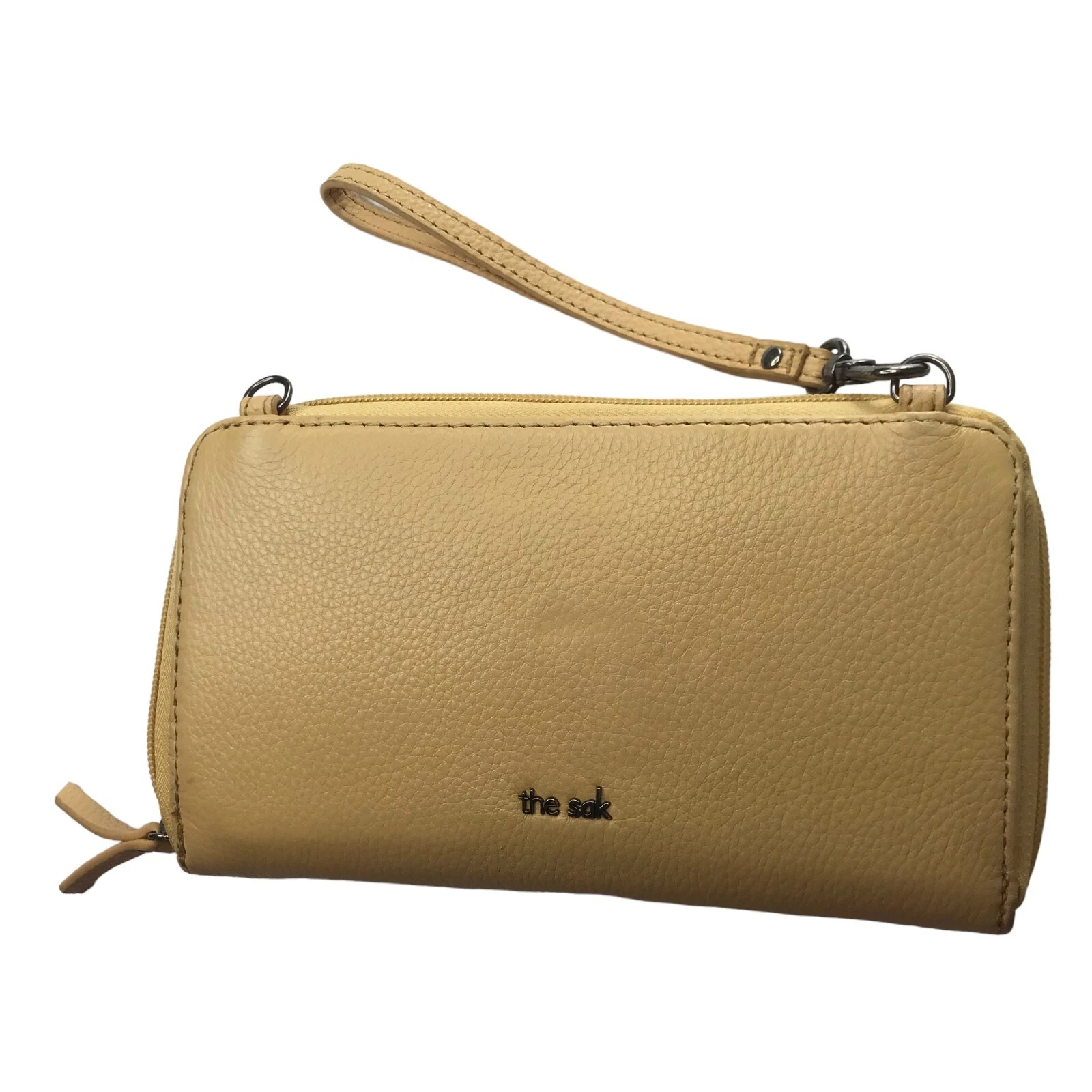 Borsa a tracolla The Sak in pelle cerniera continentale cinturino rimovibile marrone chiaro