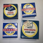 Set Of 4 New Ball Mason Dome Lids Vintage-3 Reg Sized Boxes & 1 Wide Mouth Box