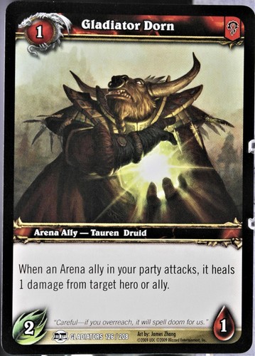 WORLD OF WARCRAFT TCG Blizzard "BLOOD OF GLADIATORS" SINGLES Basic YOU PICK 2009 - Picture 99 of 144
