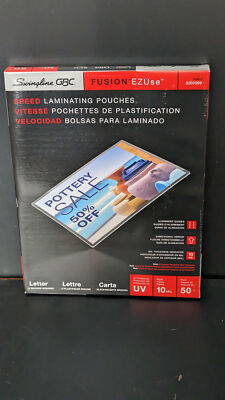 Swingline GBC Fusion  Laminating Pouches 10 mil 11.5''x9'' Box of 50 3200599