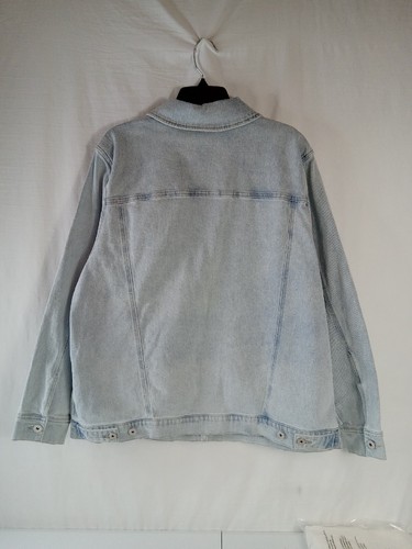 Style & co Denim Jacket Light Wash Blue Jean Denim Jacket Size XL Women's #10A - Picture 14 of 15