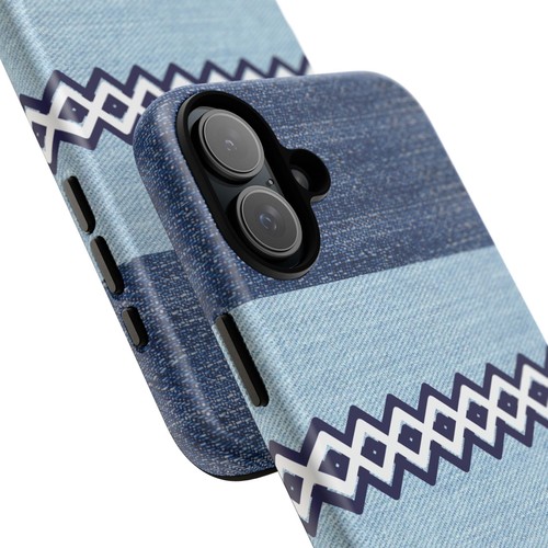 Blue Jean Print Diamonds Tough Phone Case for Iphone, Samsung Galaxy, Goog Pixel - Picture 33 of 285
