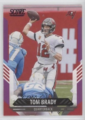 2021 Score Purple Tom Brady #12 0s27