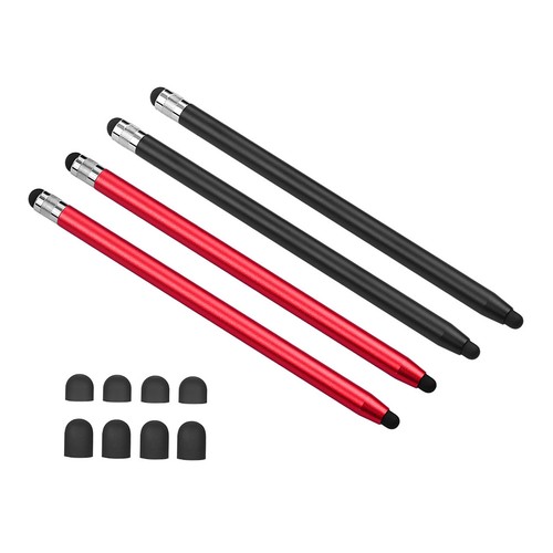(2Black&2Red)2 In 1 Touchscreen Stylus Pen For All Touchscreen Tablets DY9 - Afbeelding 4 van 6