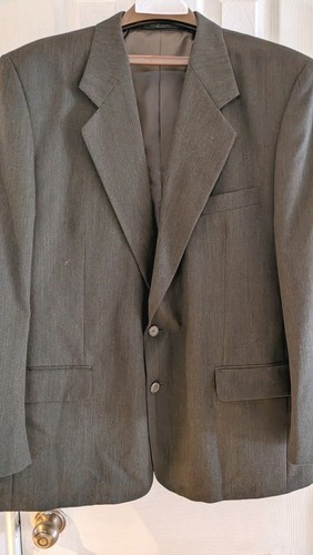 Traje de hombre Uomo Petrocelli Marlboro Ltd Londres de dos piezas carbón 100 % lana. 42R - Imagen 2 de 21