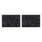 2 Sheets Englische Tastaturaufkleber Für Computer Laptop -Tastaturaufkleber