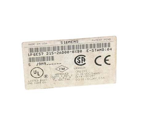Siemens 6ES7 215-2AD00-0XB0 Simatic S7-200 CPU 215-2 Profibus DP - Imagen 9 de 9