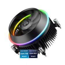 CPU Cooler 90mm ARGB  PWM Fan Aluminum Fins 95W TDP Air for Intel LGA 1851/1700