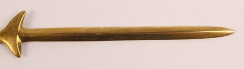 Vintage Solid Brass Whale Letter Opener 9” Long CHC '91 Engraved trademarked - Picture 5 of 10