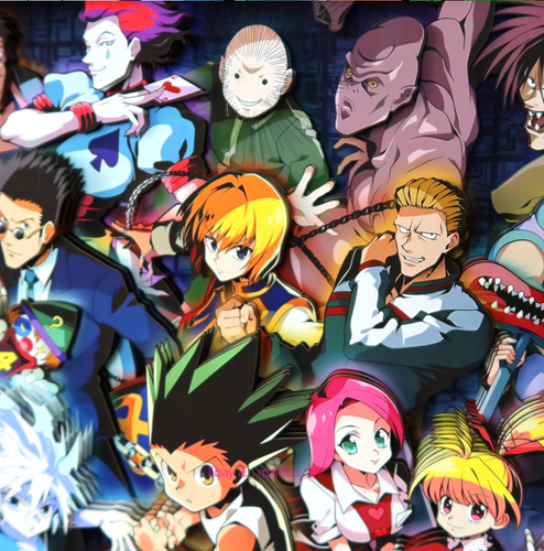HUNTER×HUNTER Killua Zoldyck GON FREECSS Picture Frame 3D Paper Art 34*46cm - Picture 9 of 11