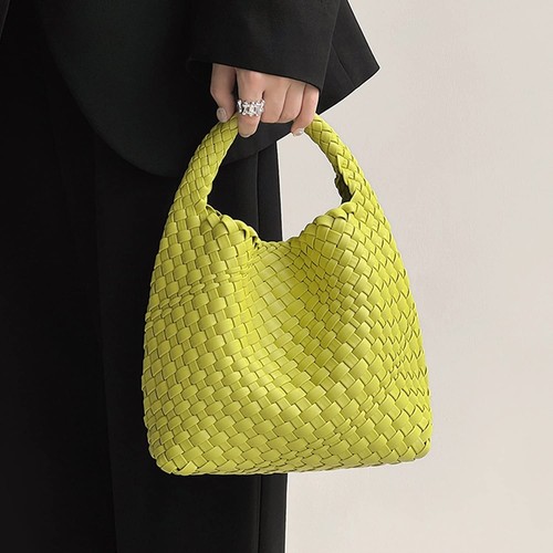 Handmade Woven Shoulder Bags for Women Cute Hobo Tote Handbag Mini Clutch Pur... - Picture 2 of 7